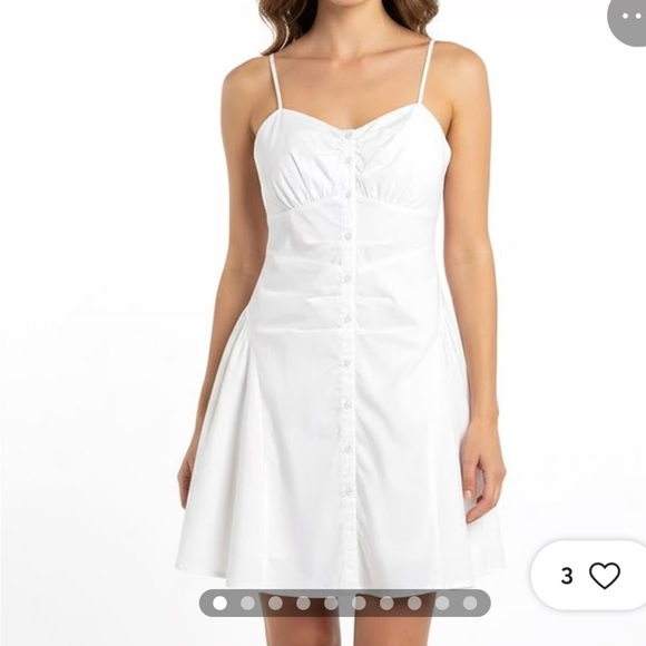 art class Other - art class 100% cotton White Button-Front Spaghetti Strap Dress